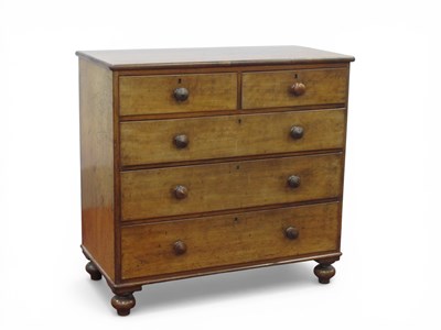 Lot 1552 - A XIX Century Mahogany Chest of Drawers, with...