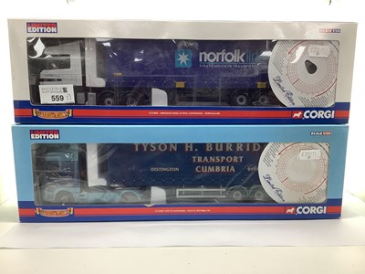 Lot 559 - Two Corgi 'Hauliers of Renown' 1:50 Diecast...