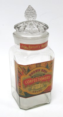 Lot 1418 - An Early XX Century Glass 'Sweet Shop Jar',...