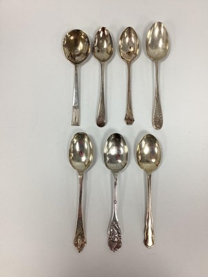 Lot 24 - A Selection of Hallmarked Silver Spoons, of...