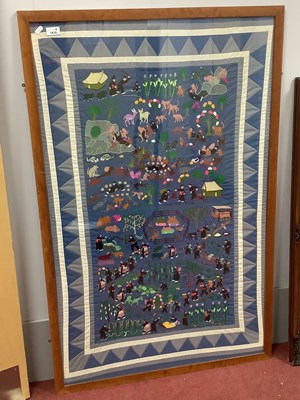 Lot 1519 - Meo Meo of Laos Tribal Needlework Panel, circa...