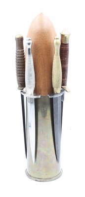 Lot 458 - Fairburn Sykes Dagger & Gun Shell Ornament,...