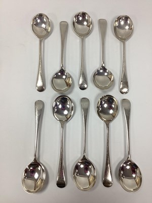 Lot 20 - A Set of Ten Hallmarked Silver Old English...