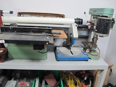 Lot 1144 - Nutool Table Saw, Mitre saw and speed drill...