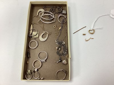 Lot 176 - A Collection of "925" and Other Rings, Chains...