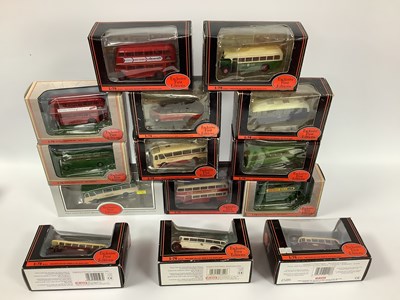 Lot 461 - Fourteen EFE 1:76 Diecast model buses,...