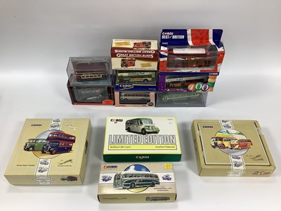 Lot 371 - Fourteen 1:76 Scale Diecast Model Buses, by...