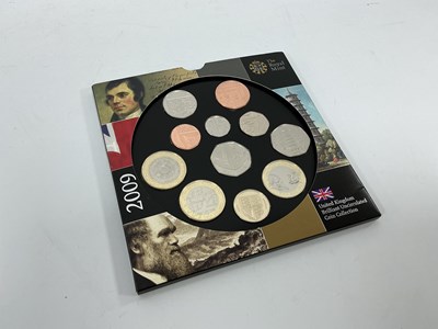 Lot 599 - 2009 Royal Mint Bunc Eleven Coin Collection,...