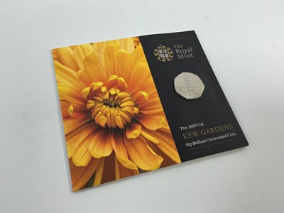 Lot 598 - 2009 Royal Mint Bunc Kew Gardens 50p Coin Pack.