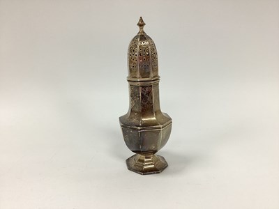 Lot 31 - A Hallmarked Silver Sugar Caster, Martin, Hall...