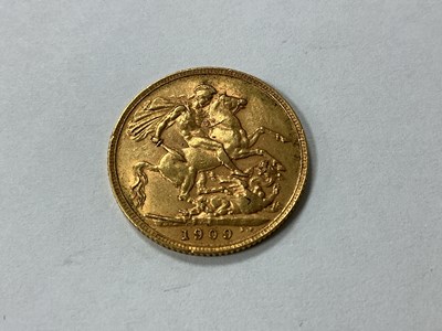Lot 644 - 1909 Edward VII Gold Sovereign.