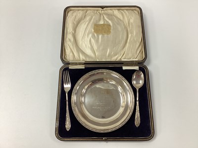 Lot 28 - A Hallmarked Silver Presentation Dish, Ackroyd...