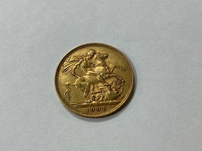 Lot 637 - 1905 Edward VII Gold Sovereign.