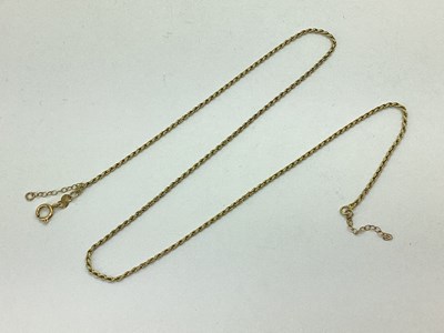 Lot 93 - A Fine Ropetwist Chain, to clasp with tag...