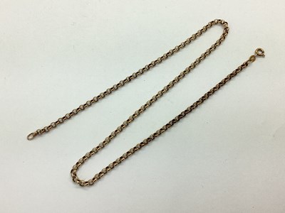 Lot 87 - A 9ct Gold Belcher Link Chain, of uniform...