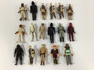 Lot 485 - Seventeen original Star Wars trilogy plastic...