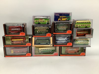 Lot 351 - Fourteen 1:76 Scale Diecast Model Buses and...