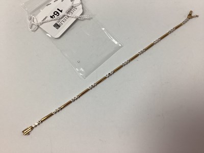Lot 164 - A Fancy Diamond Set Panel Style Bracelet,...