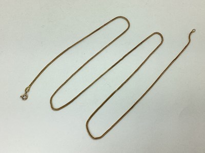 Lot 91 - A Franco Link Chain, stamped "750" and "203 AR"...