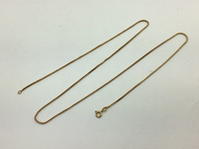 Lot 94 - A Franco Link Chain, stamped "750" and "203 AR"...