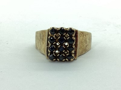 Lot 49 - A Chunky Stone Set Signet Style Ring, claw set...