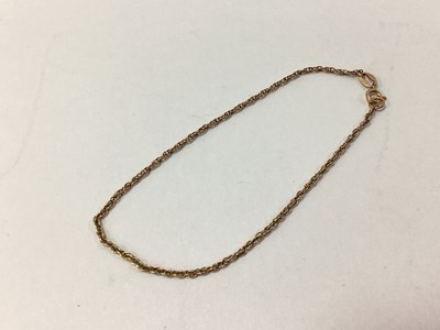 Lot 101 - A Dainty Ropetwist Bracelet, approximately...