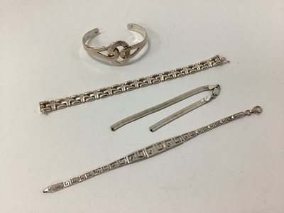 Lot 177 - A Greek Key Style Bracelet, of openwork...