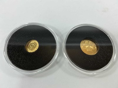 Lot 610 - Two Gold Proof Coins, includes a Tristan da...