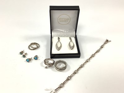 Lot 214 - A Hallmarked Silver Princess Cut Panel...