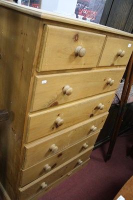 Lot 1535 - Pine Chest of Drawers, with two short drawers,...