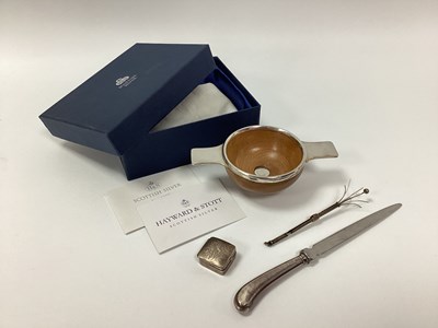 Lot 12 - Hayward & Stott; A Scottish Hallmarked Silver...