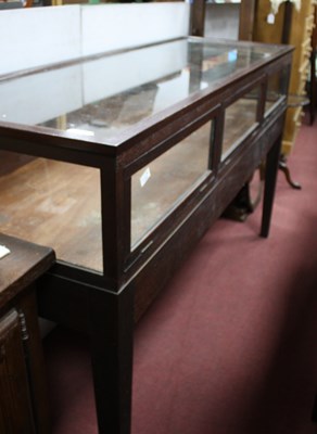 Lot 1530 - XX Century Stained Mahogany Shop Display, with...