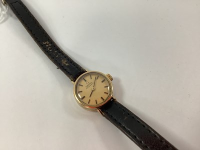 Lot 287 - Omega; A 9ct Gold Cased Ladies Wristwatch, the...