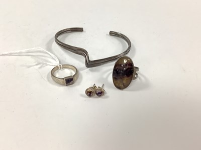 Lot 193 - A Modern Twist Design Cuff Bangle, stamped...