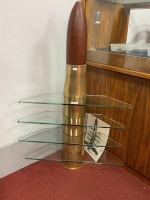 Lot 394 - Royal Navy British 4.5 inch Naval Inert Brass...