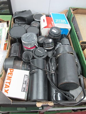 Lot 1013 - Quantity of Camera Lenses, including Canon EF...