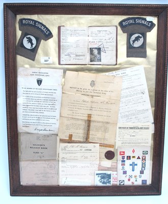 Lot 327 - WWII British Army Soldier's Service & Pay book,...