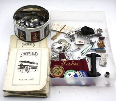 Lot 1322 - A Collection of Buttons, Sheffield Transport,...