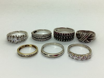 Lot 174 - Modern 925 and Other Dress Rings, including...