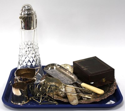 Lot 1338 - Silver-Plated Items, including mother-of-pearl...