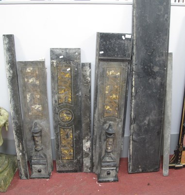 Lot 1437 - XIX Century Slate Fire Surrounds with marble...