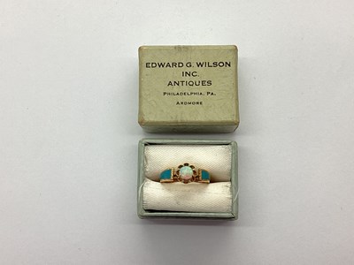 Lot 68 - A Dainty XIX Century Opal Single Stone Ring,...
