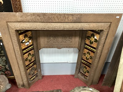 Lot 1438 - Late XIX Century Cast Iron Fire Surround with...