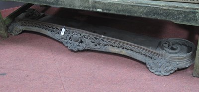 Lot 1436 - Late XIX Century Cast iron Fender, with...