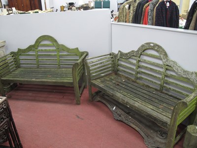 Lot 1425 - A Pair of Hardwood Lutyens Style Garden...