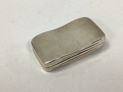 Lot 23 - A Hallmarked Silver Wave Shaped Snuff Box, of...