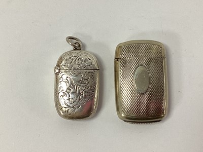 Lot 19 - A Hallmarked Silver Vesta Case, with allover...