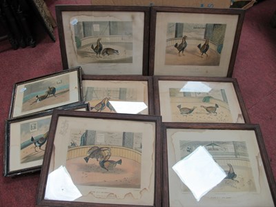 Lot 1365 - After Henry Alken, four cockfighting Themed...