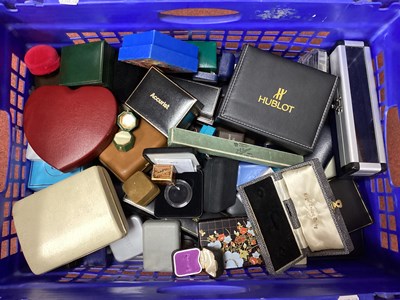 Lot 245 - A Quantity of Assorted Empty Jewellery Boxes :-...