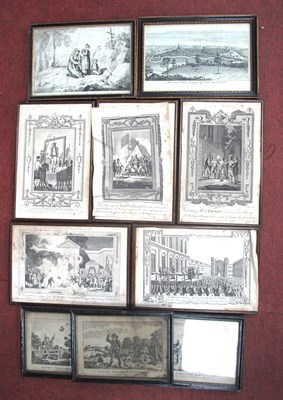 Lot 1402 - XVIII Century Engravings - 'Guy Fawkes',...